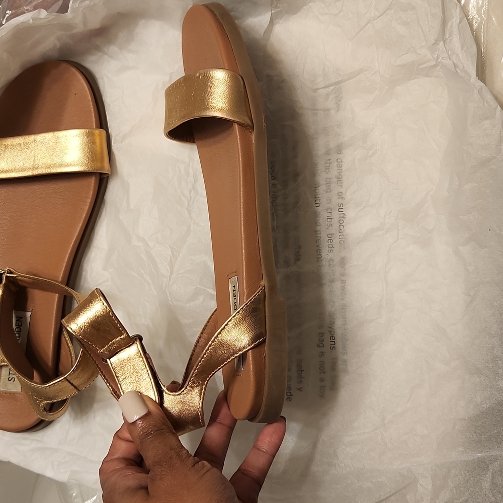 Rose Gold Steve Madden Sandals